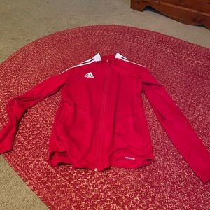 Red Adidas jacket(men and women)